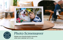 Load image into Gallery viewer, Family photo screensaver on the Skylight 15-inch digital calendar.
